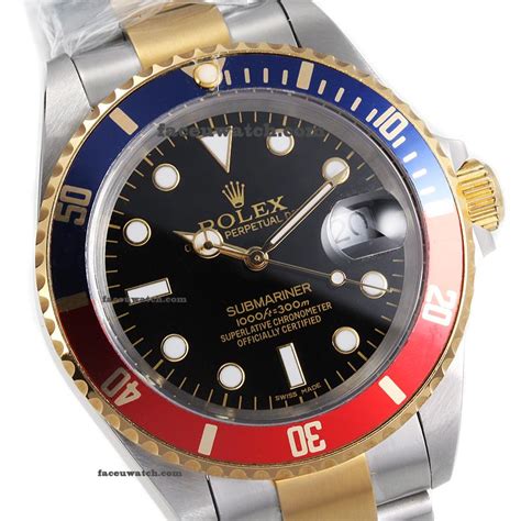 rolex submariner blue red